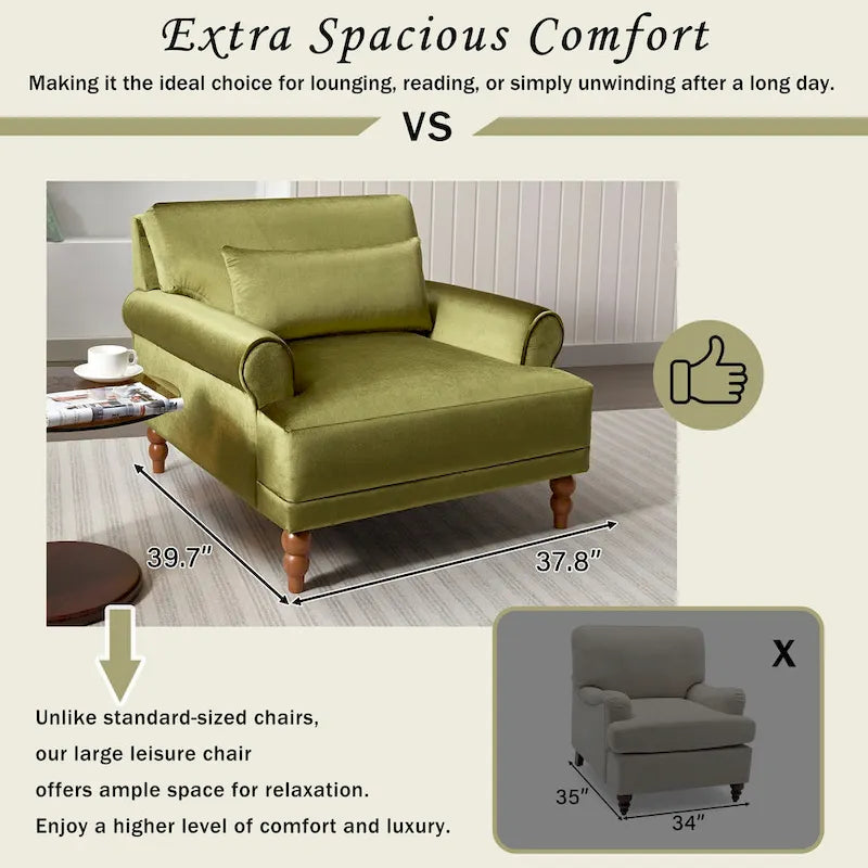 Poltrona d'accento in velluto verde/bianco/beige con braccioli rotondi, seduta singola