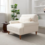 Poltrona d'accento in velluto verde/bianco/beige con braccioli rotondi, seduta singola