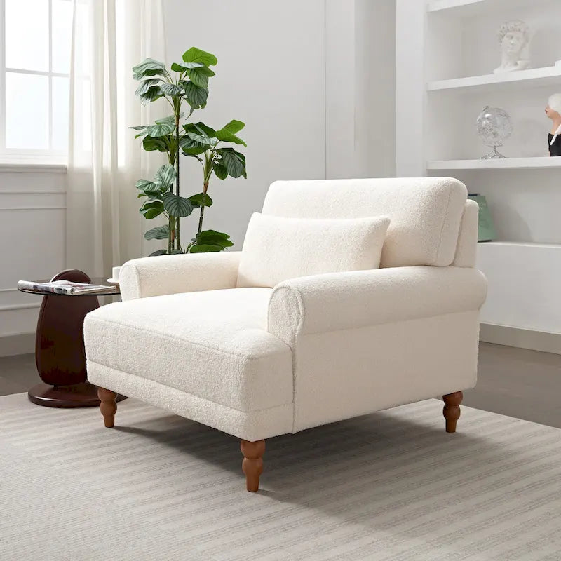Poltrona d'accento in velluto verde/bianco/beige con braccioli rotondi, seduta singola