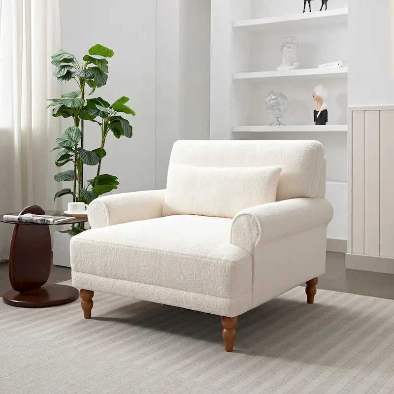 Poltrona d'accento in velluto verde/bianco/beige con braccioli rotondi, seduta singola