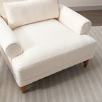 Poltrona d'accento in velluto verde/bianco/beige con braccioli rotondi, seduta singola