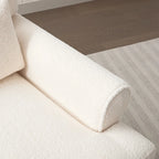 Poltrona d'accento in velluto verde/bianco/beige con braccioli rotondi, seduta singola