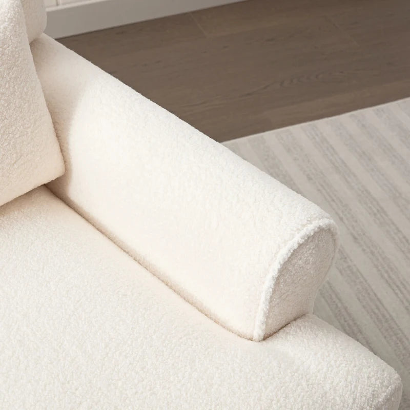 Poltrona d'accento in velluto verde/bianco/beige con braccioli rotondi, seduta singola