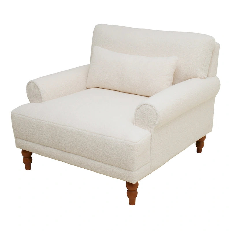 Poltrona d'accento in velluto verde/bianco/beige con braccioli rotondi, seduta singola