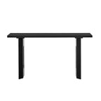 Consolle gambe cave rotonde Nero / Naturale, 1 persona
