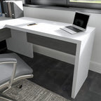 Prolunga da scrivania a ponte 42W, a L/U, bianco puro/grigio moderno/antracite, 1 persona