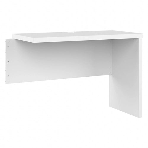 Prolunga da scrivania a ponte 42W, a L/U, bianco puro/grigio moderno/antracite, 1 persona