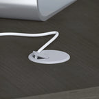Prolunga da scrivania a ponte 42W, a L/U, bianco puro/grigio moderno/antracite, 1 persona