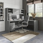 Prolunga da scrivania a ponte 42W, a L/U, bianco puro/grigio moderno/antracite, 1 persona