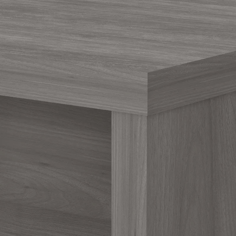 Prolunga da scrivania a ponte 42W, a L/U, bianco puro/grigio moderno/antracite, 1 persona