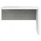 Prolunga da scrivania a ponte 42W, a L/U, bianco puro/grigio moderno/antracite, 1 persona