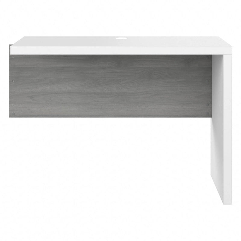 Prolunga da scrivania a ponte 42W, a L/U, bianco puro/grigio moderno/antracite, 1 persona