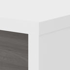 Prolunga da scrivania a ponte 42W, a L/U, bianco puro/grigio moderno/antracite, 1 persona