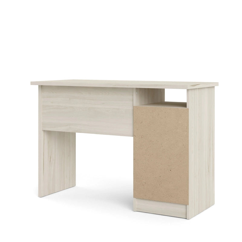 Scrivania per Ufficio a 4 Cassetti Tartufo / Cioccolato Fondente / Venatura Legno Chiaro, Singola