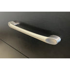 Comò a 5 cassetti color Quercia Nodosa / Bianco / Nero, Montaggio senza attrezzi, per 1 persona