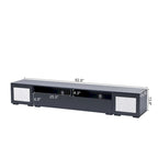 Mobile TV in Rattan Sintetico Nero con LED 16 Colori, Adatto per TV Fino a 90", Montaggio per 2 Persone