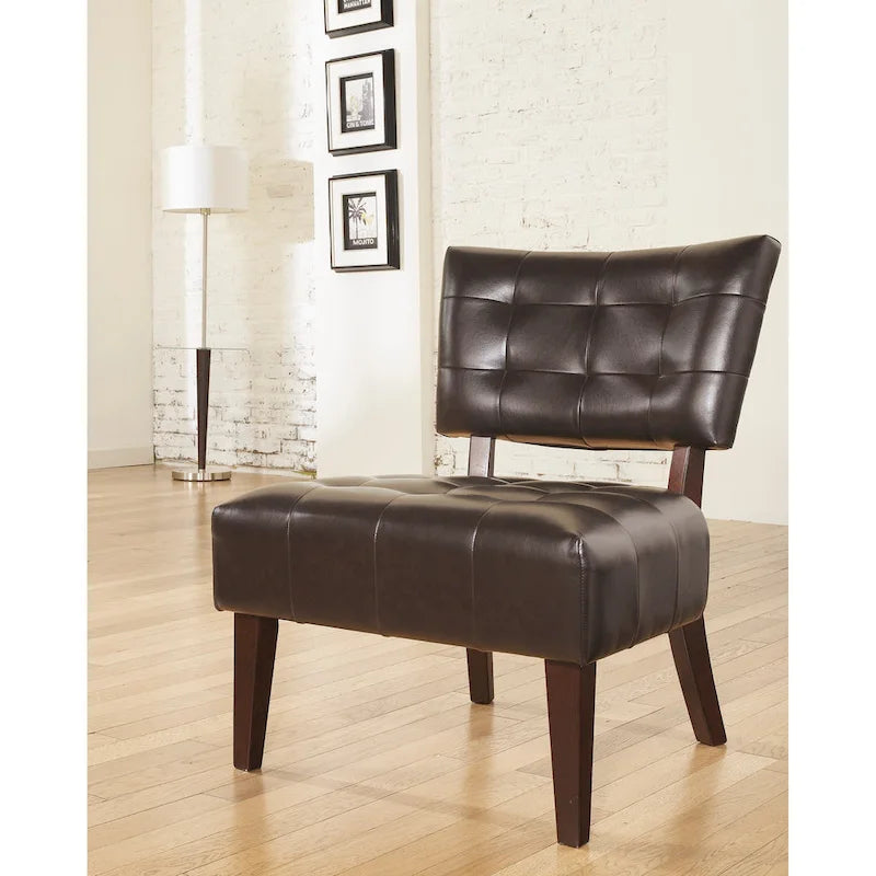 Modern 31  Button Tufted Accent Chair with Kiln-Dried Hardwood Frame and Oversized Seat