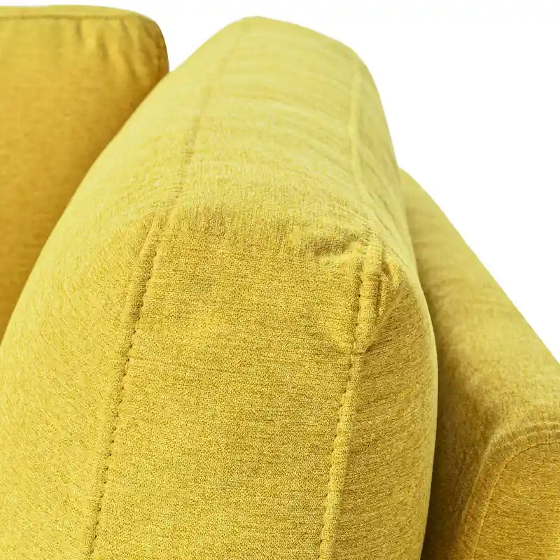 Chaise longue angolare in poliestere blu/grigio/giallo, 1–2 posti