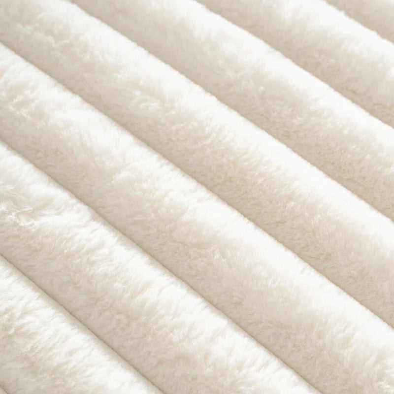 Divano Sezionale a L in Ecopelliccia Beige / Caffè Chiaro / Grigio Scuro / Nero, 3 Posti