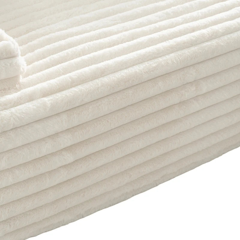 Divano Sezionale a L in Ecopelliccia Beige / Caffè Chiaro / Grigio Scuro / Nero, 3 Posti