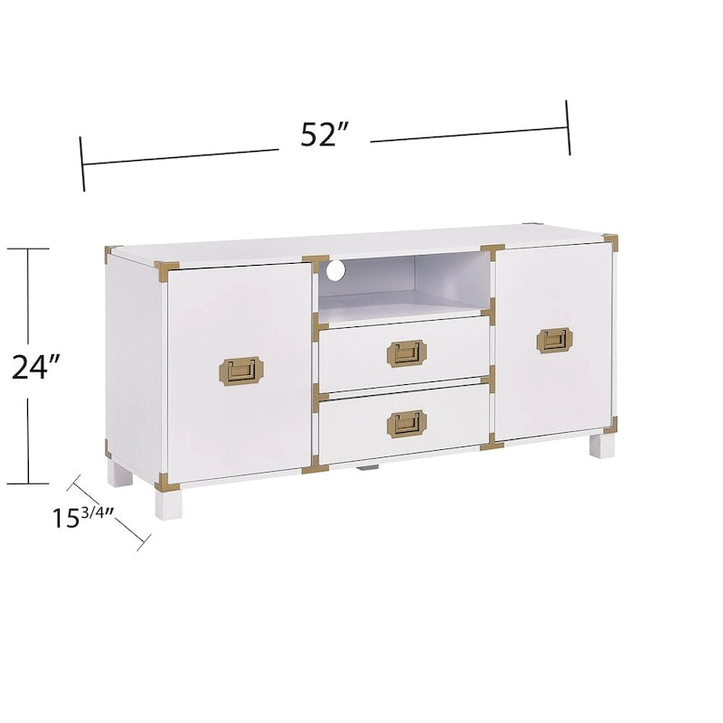 Mobile TV Bianco / Blu scuro / Blu notte con cassetti e ante, Adatto per TV fino a 50"