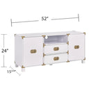 Mobile TV Bianco / Blu scuro / Blu notte con cassetti e ante, Adatto per TV fino a 50"