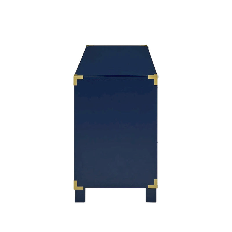 Mobile TV Bianco / Blu scuro / Blu notte con cassetti e ante, Adatto per TV fino a 50"