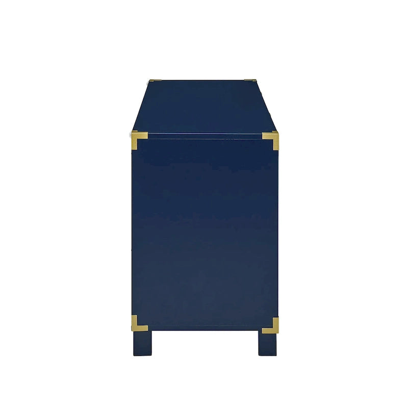 Mobile TV Bianco / Blu scuro / Blu notte con cassetti e ante, Adatto per TV fino a 50"