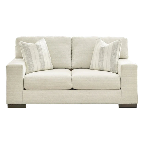 Divanetto in tessuto di betulla/lino, 2 posti, 178 cm L x 102 cm P x 94 cm H