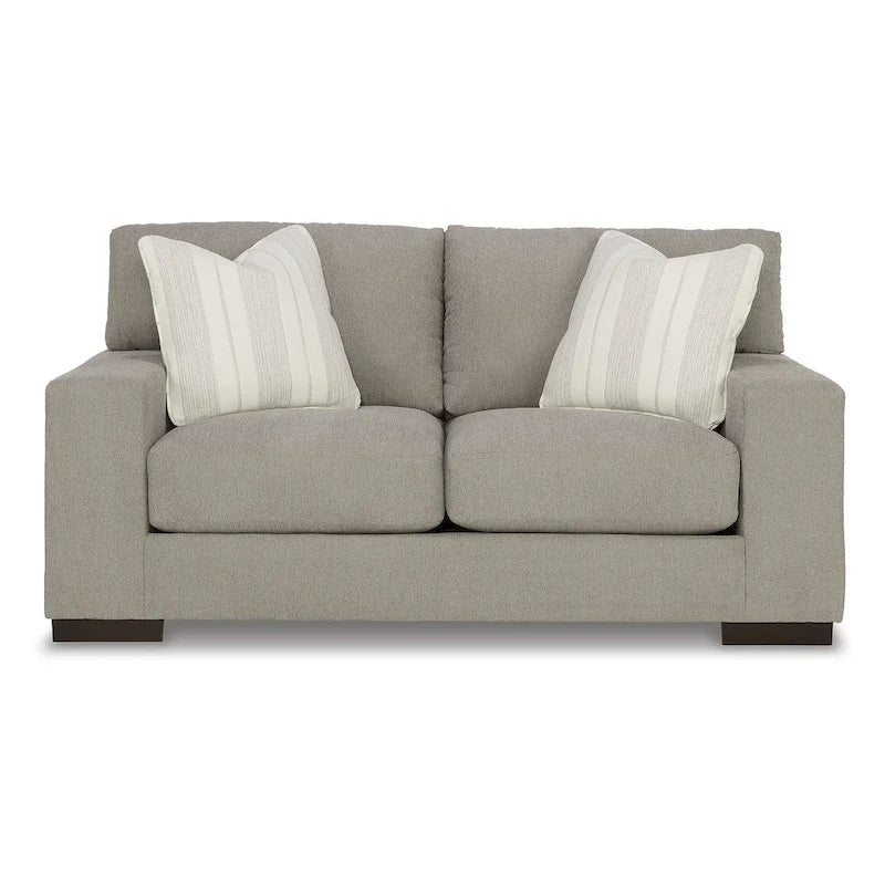 Divanetto in tessuto di betulla/lino, 2 posti, 178 cm L x 102 cm P x 94 cm H