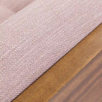 Chaise longue di metà secolo rosa cipria chiaro / grigio / beige e noce scuro, 1 posto