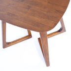 Tavolino in Legno Massello Noce Rustico Moderno (Uso Singolo)