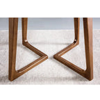 Tavolino in Legno Massello Noce Rustico Moderno (Uso Singolo)