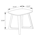 Tavolino in Legno Massello Noce Rustico Moderno (Uso Singolo)