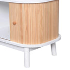 Mobile TV in rattan naturale bianco/marrone, 2 colori, adatto per TV fino a 75"