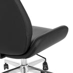 Sedia da ufficio girevole in similpelle bianca/nera/grigia per 1 persona