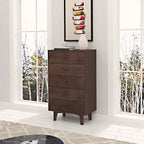 Credenza in legno a 7 cassetti Auburn, utente singolo