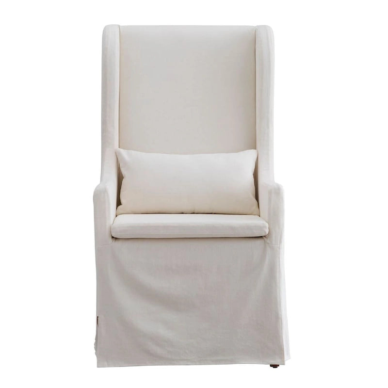 Set da Pranzo Rotondo in Stile Rustico da 7 Pezzi Bianco per 7 Persone (Tavolo + 4 Sedie in Legno + 2 Sedie a Pozzetto)