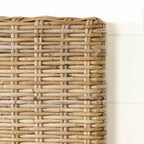 Testiera in Rattan Intrecciato da Parete – Queen/Full, Installazione per 1 Persona