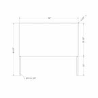 Testiera in Rattan Intrecciato da Parete – Queen/Full, Installazione per 1 Persona