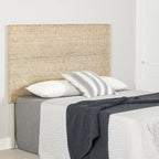 Testiera in Rattan Intrecciato da Parete – Queen/Full, Installazione per 1 Persona