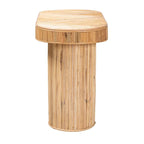 Tavolo consolle in rattan bohémien color miele chiaro, per 1 persona