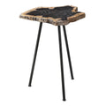 20  Brown and Black Contemporary Accent Table