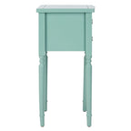 Tavolino in betulla bianca/verde polvere/legno verde acqua, stile country francese, montaggio da 1 persona