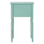 Tavolino in betulla bianca/verde polvere/legno verde acqua, stile country francese, montaggio da 1 persona