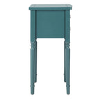 Tavolino in betulla bianca/verde polvere/legno verde acqua, stile country francese, montaggio da 1 persona