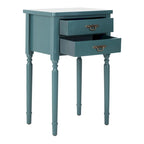 Tavolino in betulla bianca/verde polvere/legno verde acqua, stile country francese, montaggio da 1 persona