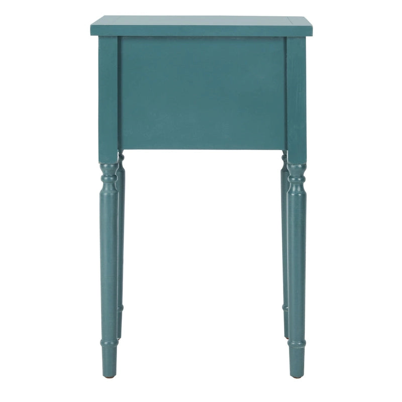 Tavolino in betulla bianca/verde polvere/legno verde acqua, stile country francese, montaggio da 1 persona