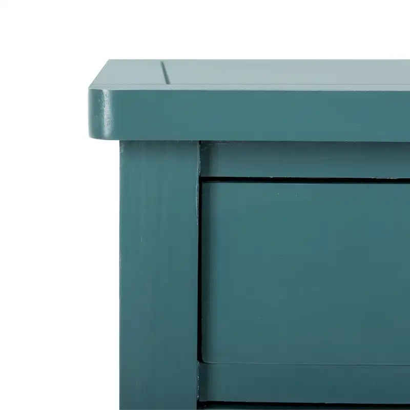 Tavolino in betulla bianca/verde polvere/legno verde acqua, stile country francese, montaggio da 1 persona