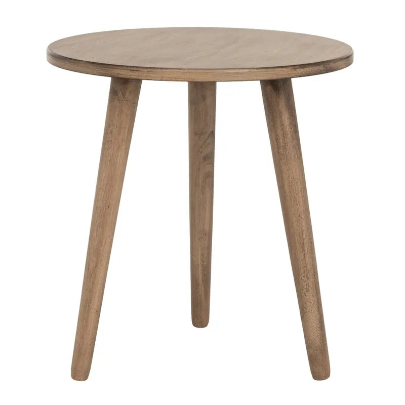 Tavolino d'appoggio rotondo, legno di pino, 4 colori, per 1 persona